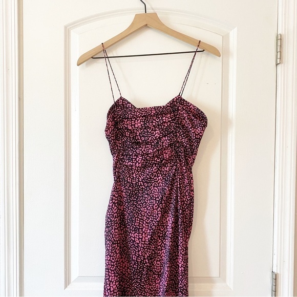 ALESSANDRA RICH Silk Asymmetrical Ruffle Evening Formal Dress - Picture 10 of 14